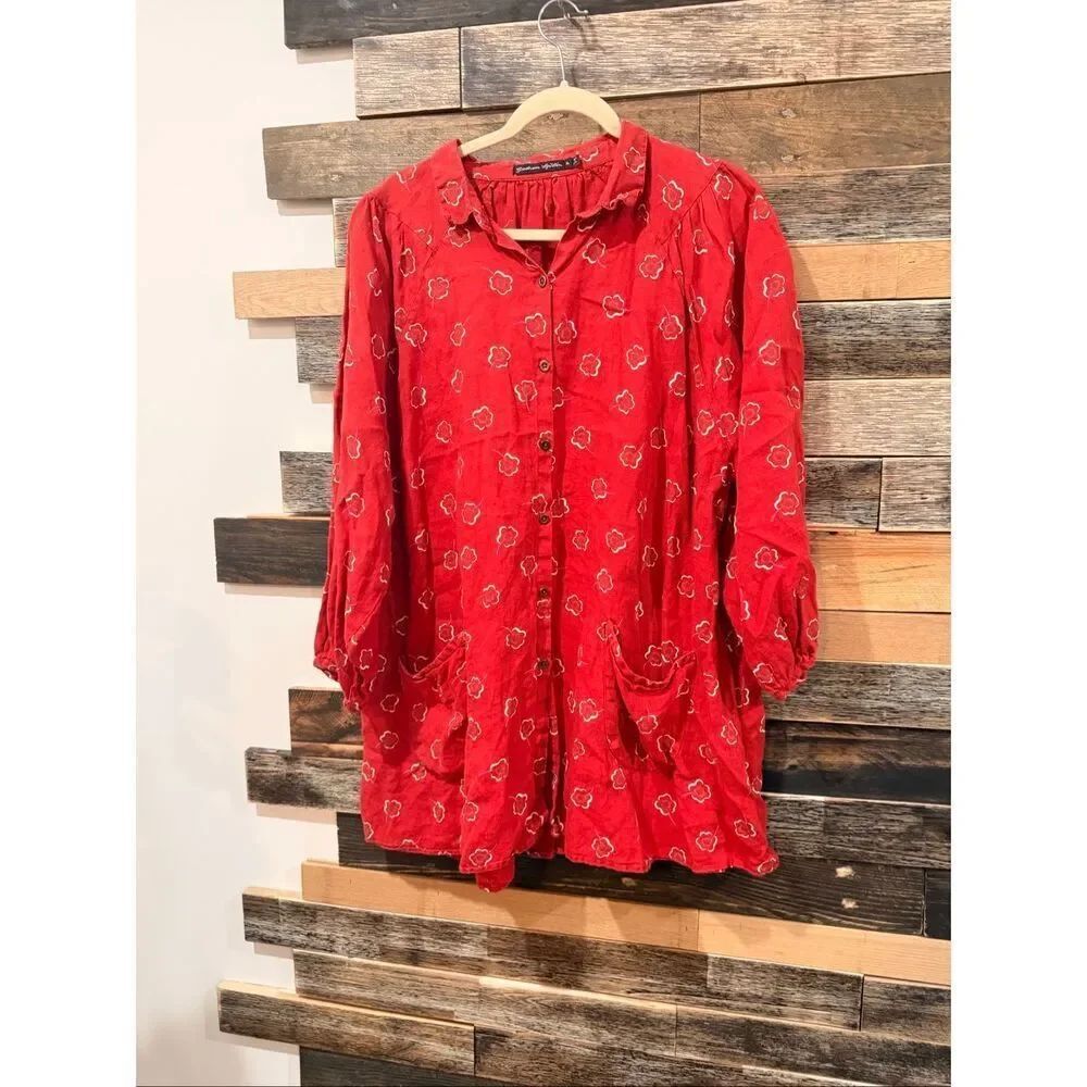 Gudrun Sjoden top blouse sz XL